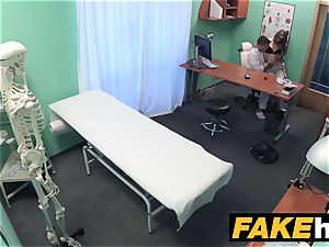 fake clinic Patient gives suck off before being humped